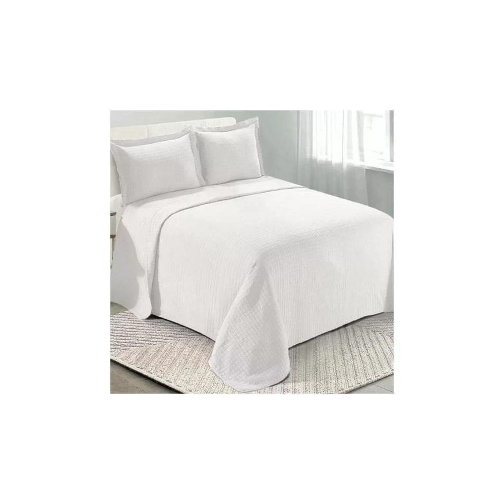 Kit Cobre leito Colcha Casal Camesa Loft