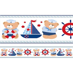 Faixa Marinheiro Adesivo Papel Parede Menino Infantil