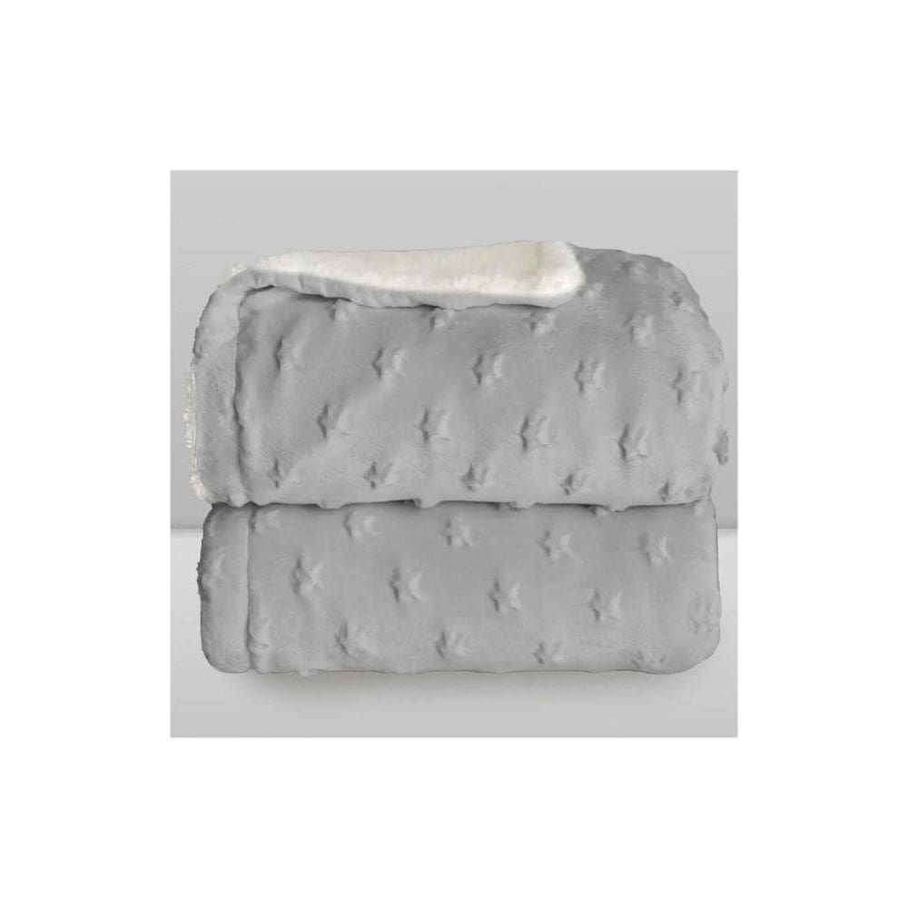 Cobertor Donna Laço Bebê Plush com Sherpa Stars