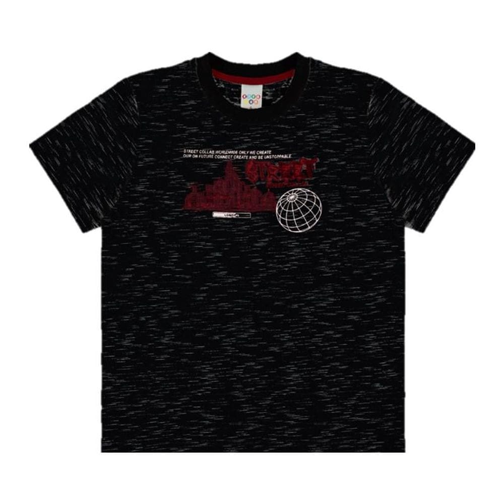 Camiseta manga curta flamê Have Fun