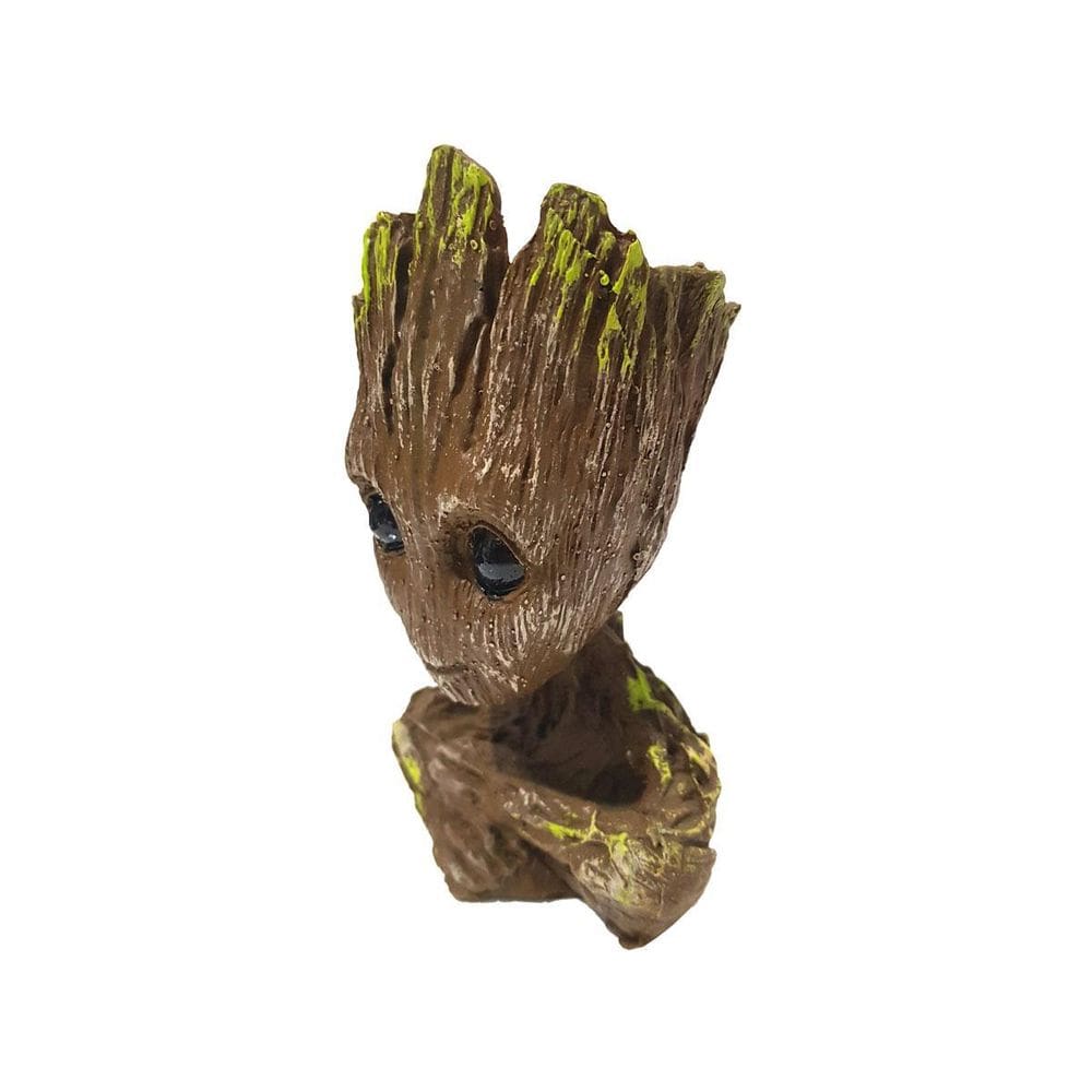 Baby Groot Vaso Porta Objetos Resina 15 Cm Feliz