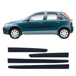 Friso Lateral Gm Corsa Novo 2003 A 2012 Preto 2125A