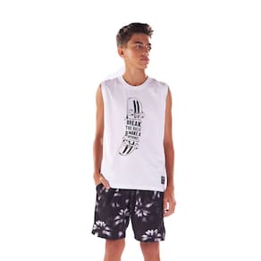 Shorts - Sublimado Preto Folhagem - 48962-1295