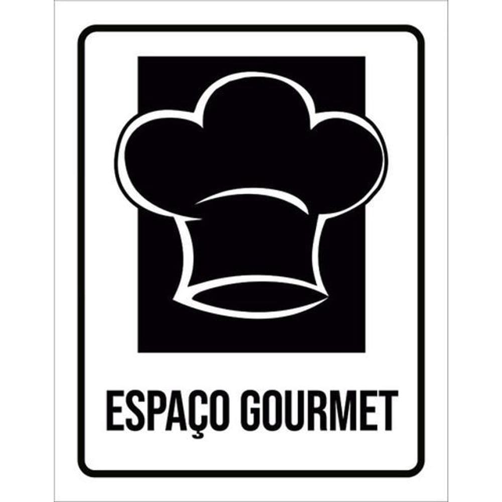 Kit 5 Placas Setor Espaço Gourmet 36X46