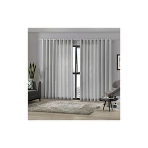Cortina Bella Janela 660x250 cm Duplex Mônaco Alumínio