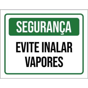Kit 5 Placas Segurança Evite Inalar Vapores 36X46