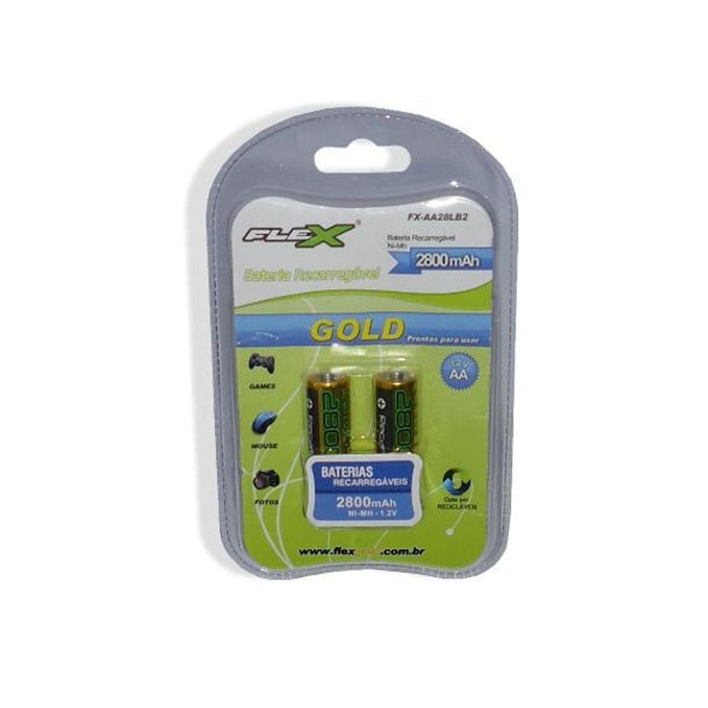 Pilha Recarregável 2800Mah Fx-Aa28Lb2 Blister Com 2 Unidades