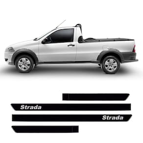 Friso Lateral Fiat Strada 2000 A 2019 Com Nome 5180A