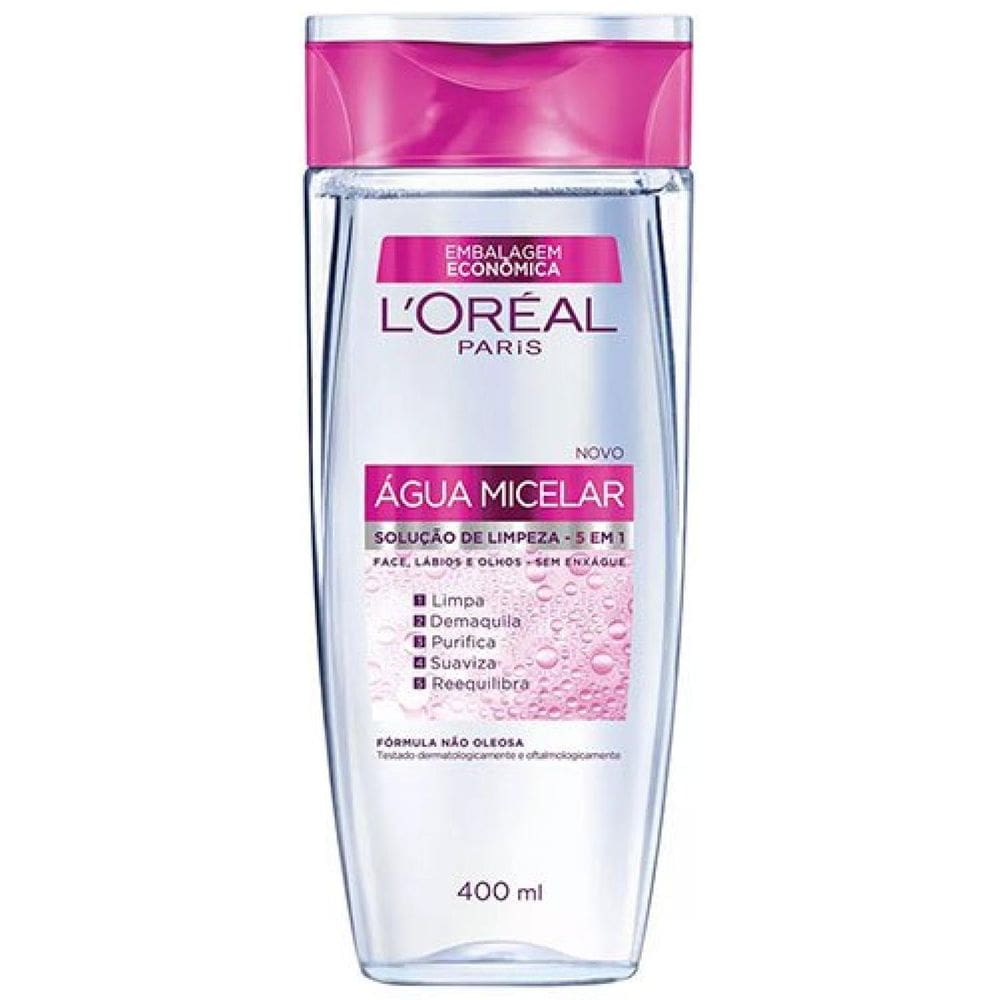Água Micelar L`Oréal Paris 5 em 1 400ml