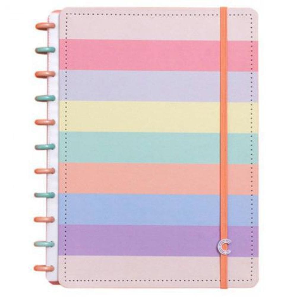 Caderno inteligente grande Arco Íris Pastel G+ - CIGDP5060
