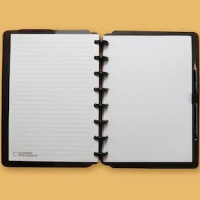 Caderno Inteligente A5 Pequeno Basic Black 80 Folhas