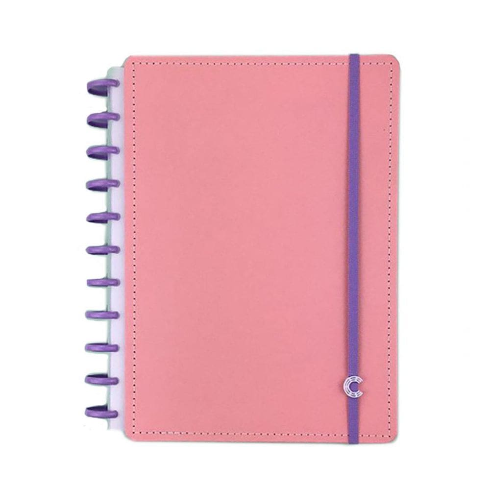 Caderno Inteligente Pastel Rosa Rose Universitario 140