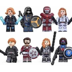 Bonecos Blocos De Montar Filme Viúva Negra Marvel