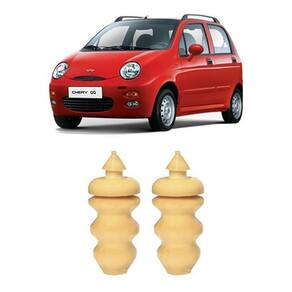 Batente Traseiro Chery QQ 2011-2017 - Kit 2 Unidades