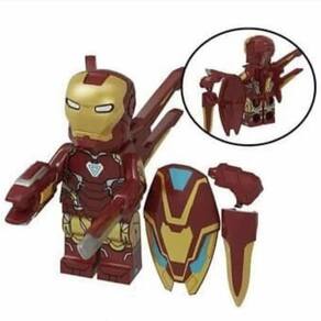 Boneco Blocos De Montar Homem De Ferro Mark 85 Limitada