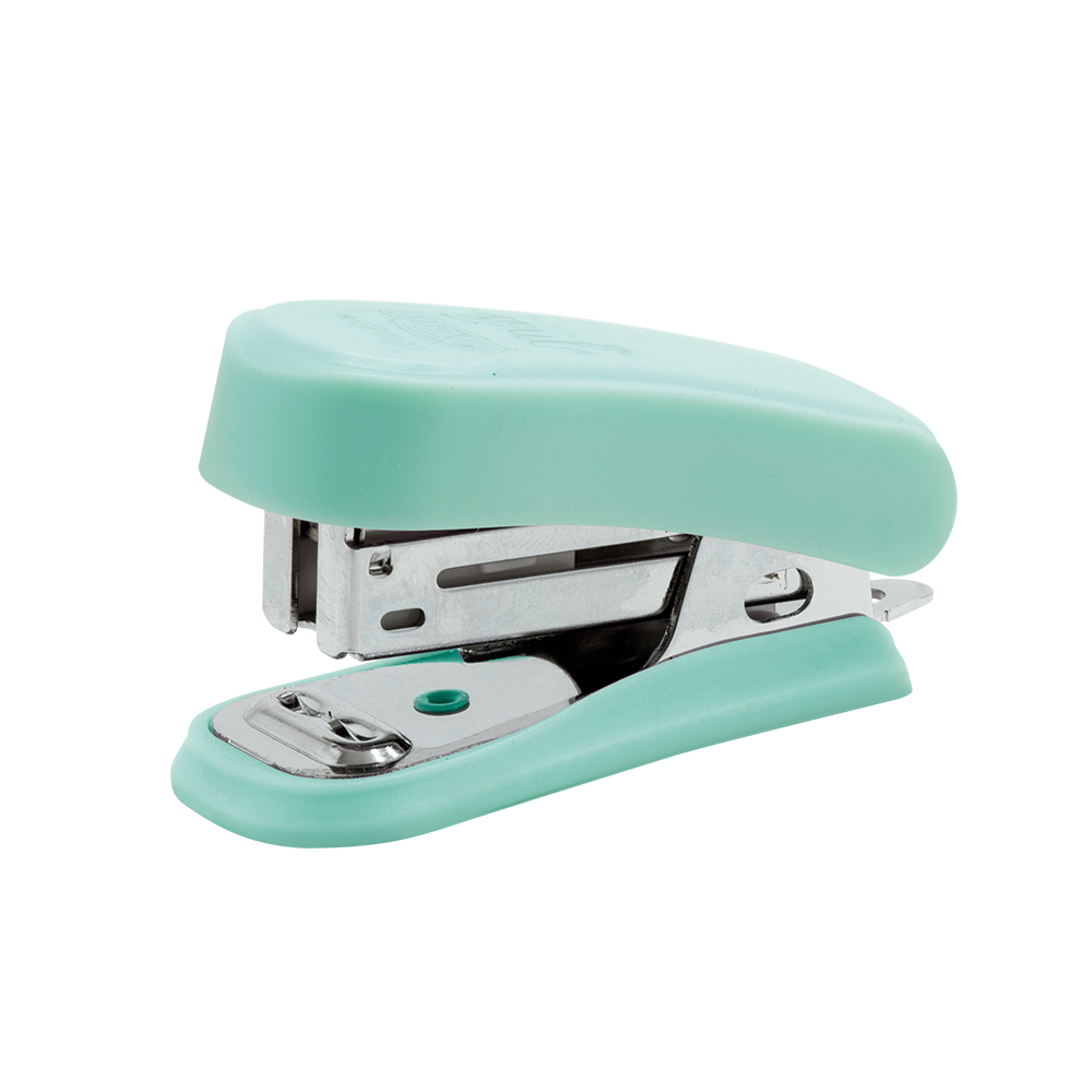 Grampeador Plástico Mini 20 Folhas BRW - Tons Pastel