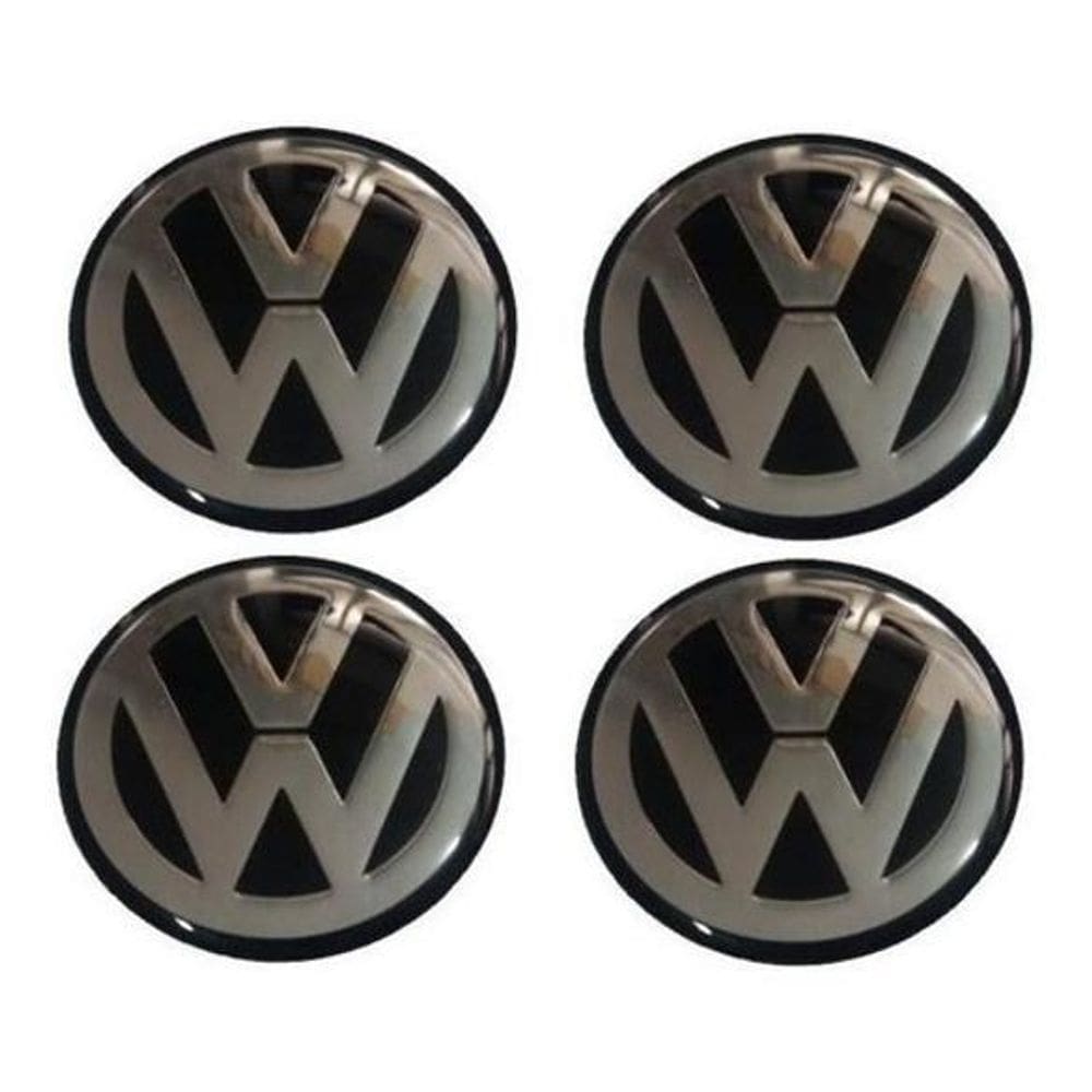 Emblema Vw 65mm Resinado Calotas Roda LL2