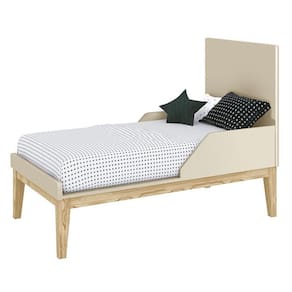 Jogo de Quarto Classic Cômoda 3 Gavetas e Berço com Pés Madeira Natural - Reller Móveis