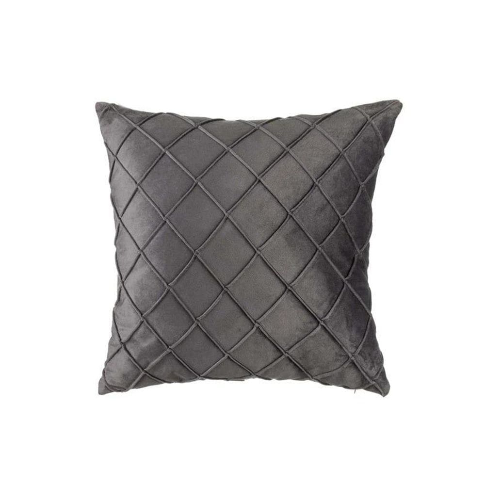 Capa De Almofada Cantonê Cinza 43X43 Cm