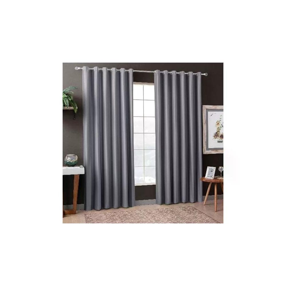 Cortina Donna 400x250 cm Suede Liso Cinza