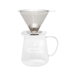 Cafeteira Em Vidro Borossilicato Com Filtro Em Inox 750ml Wolff - Exclusivo