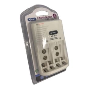 Carregador Bivolt Para Pilhas Recarregável Aa Aaa E 9V