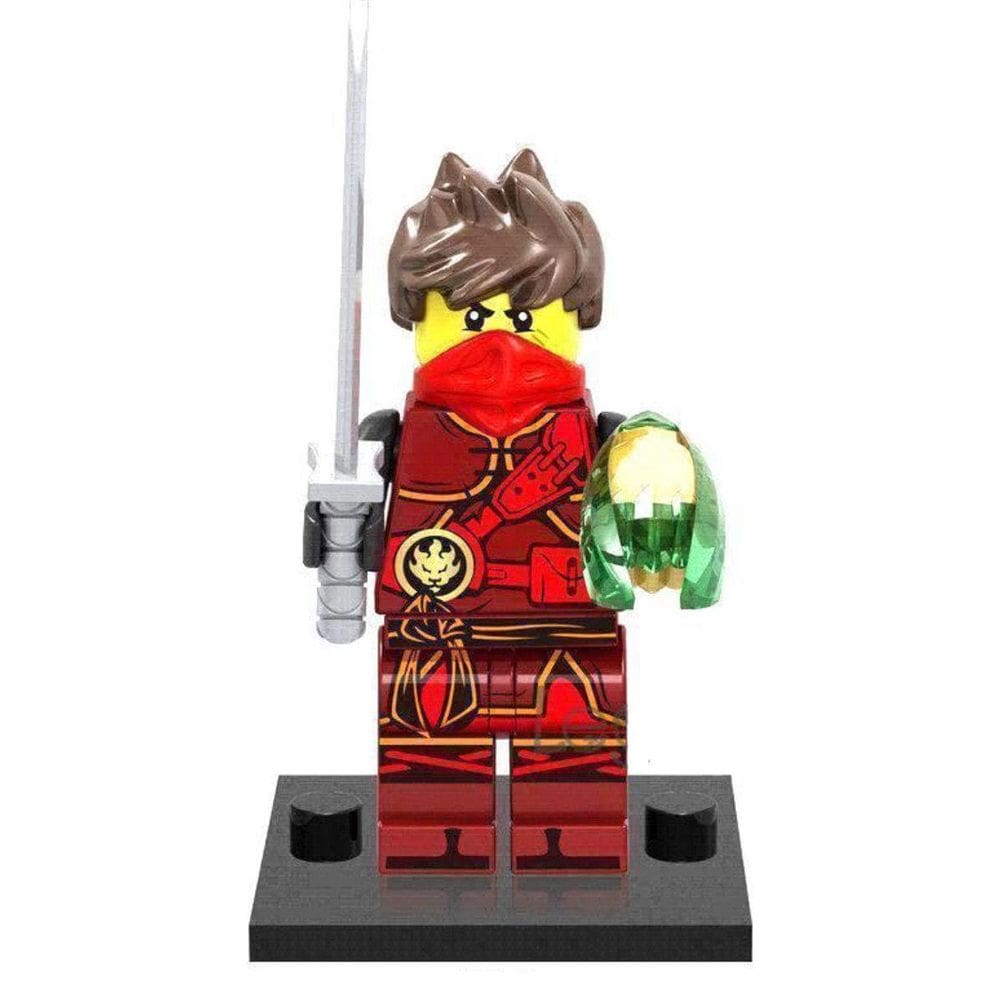Boneco Blocos De Montar Kai Raio Verde Ninjago