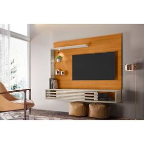 Bancada Suspensa Frizz Select para TV de até 50 polegadas - Cinamomo / Off White - Madetec