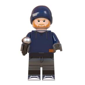 Boneco Blocos De Montar Cantor Ed Sheeran Gorro Exclusivo