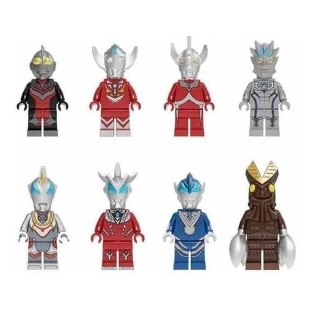 Boneco Blocos Montar Ultraman Altman Baltan Star Explosion