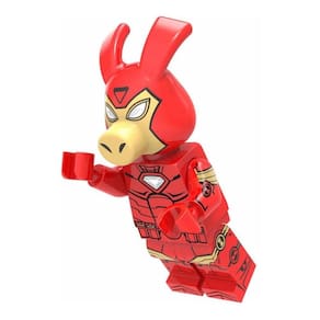 Boneco Blocos De Montar Homem De Ferro Aranhaverso