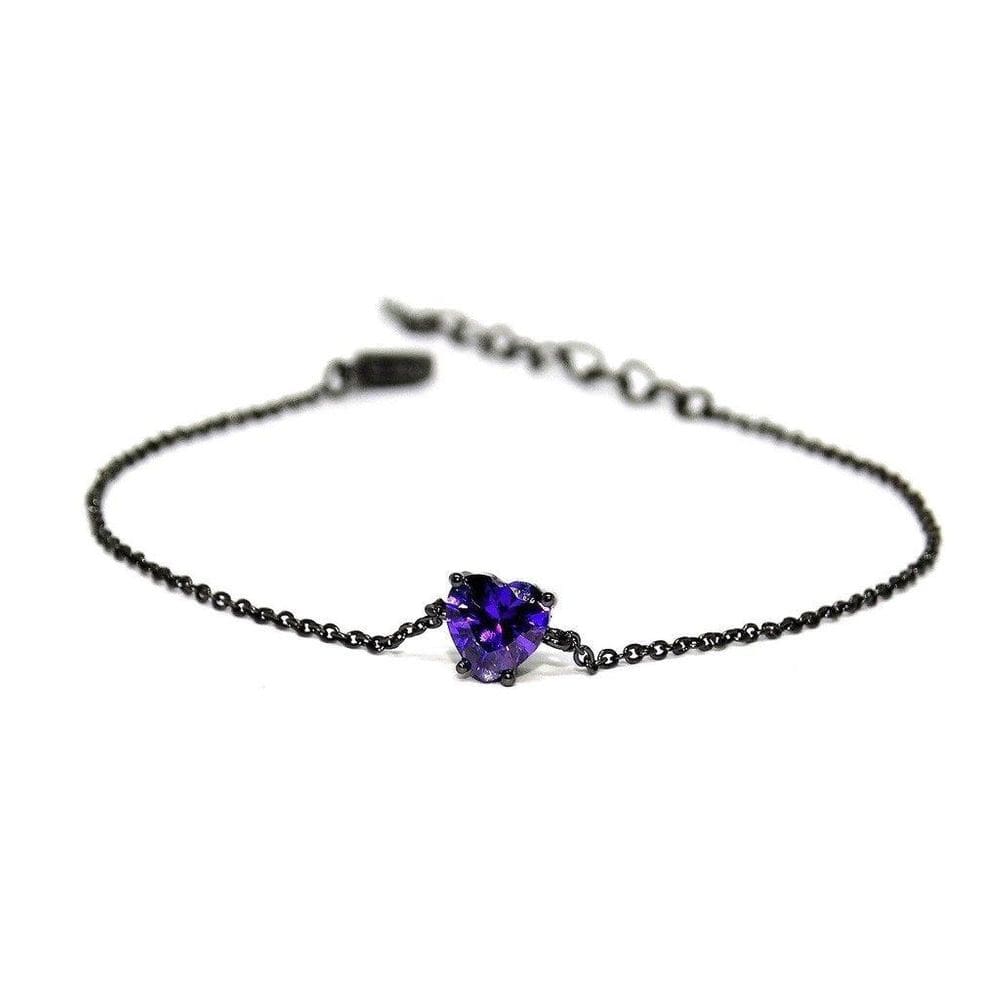 Pulseira Coração Ródio Negro