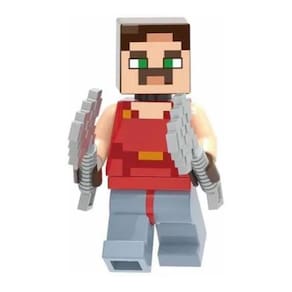 Boneco Minifigure Blocos De Montar Hal Minecraft