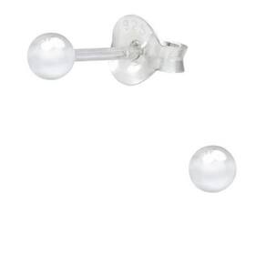Brinco Mini Bolinha Em Prata 925 Brinco Bola 4Mm