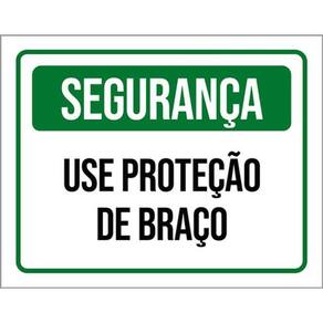 Kit 5 Placas Segurança Use Proteção De Braço 36X46