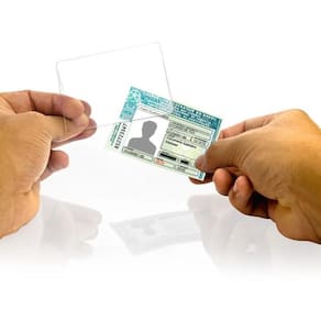 Proteção Cnh Documento Habilitação Acrilico Ps - Kit 10 Pçs