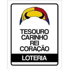 Kit 10 Placas Tesouro Carinho Rei Coração 36X46