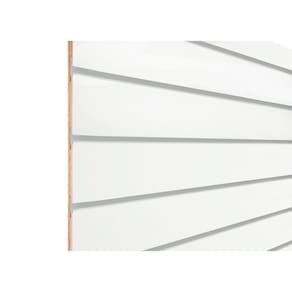 Painel Canaletado 90X60 Branco 18Mm Canaletas De Pvc Branco