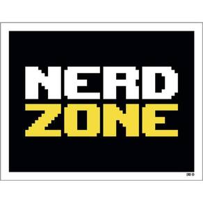 Kit 5 Placas Nerd Zone 36X46
