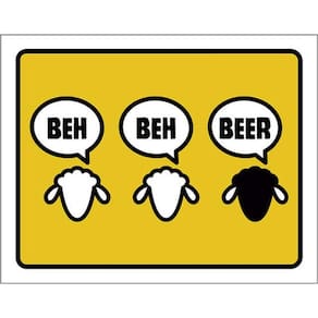 Kit 5 Placas Beh Beh Beer 36X46