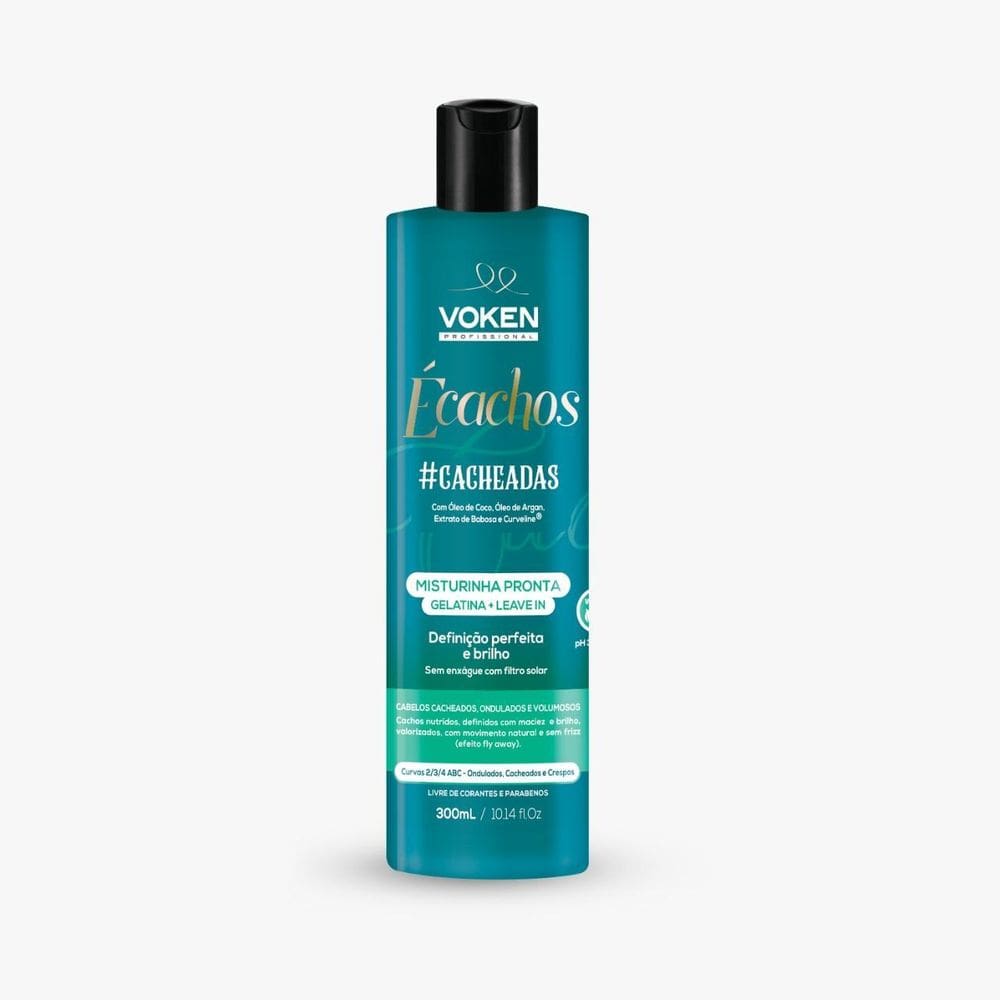 Leave-in Voken Écachos Gelatina + Leave In 300ml