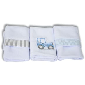 Pano De Boca Plush 3Pçs Trator Az