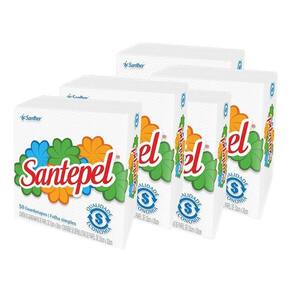 Guardanapo Santepel 50 Folhas Simples 24X22 Kit 5