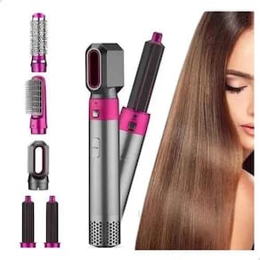 Kit Secador 5 Em 1 Estilizador Escova Elétrica 220V: