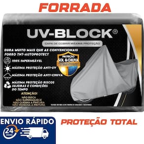 Capa Moto Forrada Impermeável Uvblock Neo Nmax 160 Fazer 150
