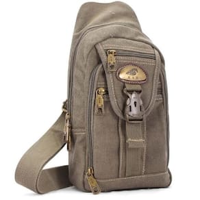 Mochila Alça Transversal Em Lona Brasil Ja8016