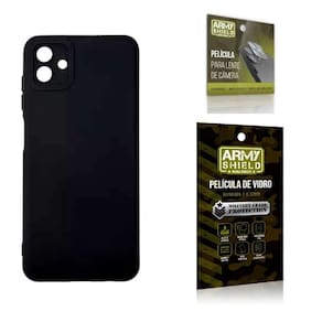 Capa Preta Galaxy A14 + Película 3D + Película De Câmera
