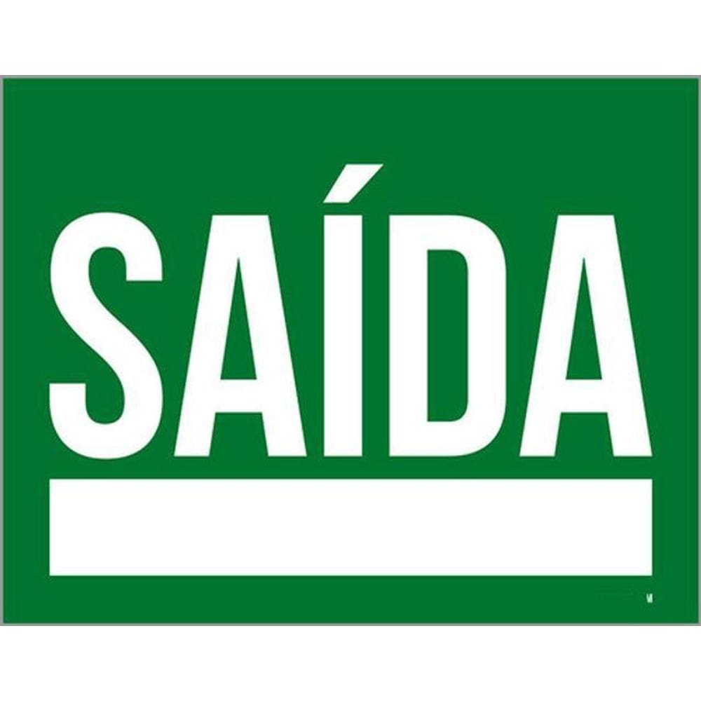 Kit 5 Placas De Saída 36X46