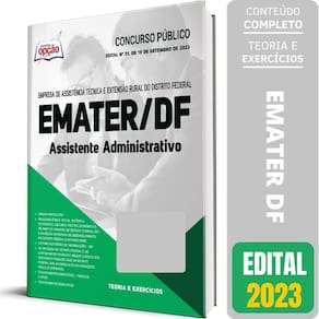Apostila Emater Df 2023 - Assistente Administrativo