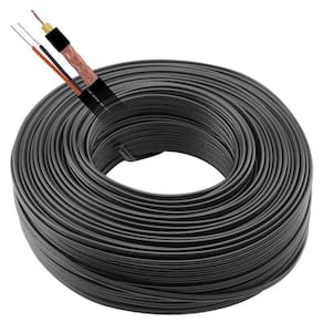 Cabo Coaxial  Cftv  Preto 80% - Rf 4Mm 100 Metros